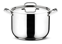 Carica l'immagine nel visualizzatore di Gallery, Lagostina Sfiziosa Set di Pentole Induzione, Gas e Forno in Acciaio Inox 18/10, 24 Pezzi, Fondo Lagoseal Plus, con 5 Casseruole, 3 Pentole, Bollilatte, 8 Coperchi, 7 Utensili Cucina
