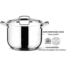 Carica l'immagine nel visualizzatore di Gallery, Lagostina Sfiziosa Set di Pentole Induzione, Gas e Forno in Acciaio Inox 18/10, 24 Pezzi, Fondo Lagoseal Plus, con 5 Casseruole, 3 Pentole, Bollilatte, 8 Coperchi, 7 Utensili Cucina
