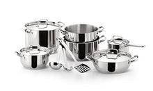 Carica l'immagine nel visualizzatore di Gallery, Lagostina Sfiziosa Set di Pentole Induzione, Gas e Forno in Acciaio Inox 18/10, 24 Pezzi, Fondo Lagoseal Plus, con 5 Casseruole, 3 Pentole, Bollilatte, 8 Coperchi, 7 Utensili Cucina