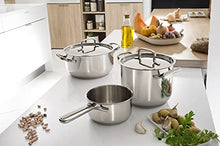 Carica l'immagine nel visualizzatore di Gallery, Lagostina Sfiziosa Set di Pentole Induzione, Gas e Forno in Acciaio Inox 18/10, 24 Pezzi, Fondo Lagoseal Plus, con 5 Casseruole, 3 Pentole, Bollilatte, 8 Coperchi, 7 Utensili Cucina