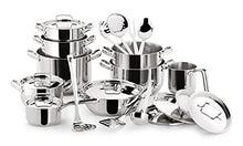 Carica l'immagine nel visualizzatore di Gallery, Lagostina Sfiziosa Set di Pentole Induzione, Gas e Forno in Acciaio Inox 18/10, 24 Pezzi, Fondo Lagoseal Plus, con 5 Casseruole, 3 Pentole, Bollilatte, 8 Coperchi, 7 Utensili Cucina