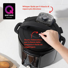 Carica l'immagine nel visualizzatore di Gallery, Instant Duo Plus con WhisperQuiet/silenzioso multicooker, pentola a pressione da 5,7 litri, cuoci riso, vapore,sauté, sterilizzatore, yogurt, Sous Vide
