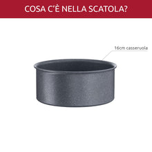 Carica l'immagine nel visualizzatore di Gallery, Lagostina Ingenio Mineralis Green Casseruola Fonda in Alluminio 100% Riciclato, per Gas, Forno e Induzione, con Indicatore di Cottura, con Manico Removibile