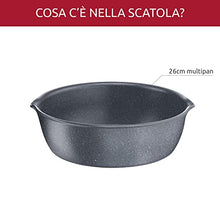 Carica l'immagine nel visualizzatore di Gallery, Lagostina Ingenio Mineralis Green Padella Multiuso Ø 26 cm, Padella in Alluminio 100% Riciclato, per Gas, Forno e Induzione, con Indicatore di Cottura, Utilizzabile con Manico Removibile