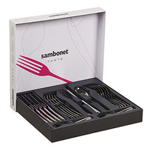 Carica l'immagine nel visualizzatore di Gallery, Sambonet 52553-81 Taste - Set di Posate da Tavola Monoblocco in acciaio inox 18/10, per 6 persone, 24 pezzi: 6 forchette, 6 cucchiai, 6 coltelli, 6 cucchiaini da tè, Lavabili in lavastoviglie