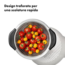 Carica l'immagine nel visualizzatore di Gallery, OXO Good Grips scolapasta scolatutto in acciaio cm 24 con piedini antiscivolo