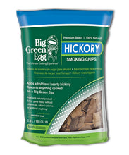 Carica l'immagine nel visualizzatore di Gallery, Big Green Egg Hickory wood chips - Truccioli per affumicare di noce americano 113986