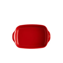 Carica l'immagine nel visualizzatore di Gallery, Emile Henry teglia pirofila da forno rettangolare in ceramica cm 30 x 19 bordeaux argilla 9650