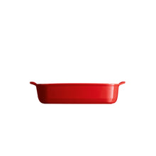 Carica l'immagine nel visualizzatore di Gallery, Emile Henry teglia pirofila da forno rettangolare in ceramica cm 30 x 19 bordeaux argilla 9650
