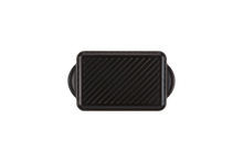 Carica l'immagine nel visualizzatore di Gallery, Le Creuset Bistecchiera Grill rettangolare Tradition Nero Liquirizia cm 32 in ghisa vetrificata induzione