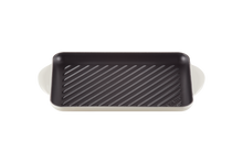 Carica l'immagine nel visualizzatore di Gallery, Le Creuset Bistecchiera Grill rettangolare Tradition Bianco Meringa cm 32 in ghisa vetrificata induzione