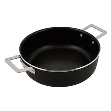 Carica l'immagine nel visualizzatore di Gallery, Alessi Pots&pans casseruola bassa a 2 manici cm 24 induzione antiaderente AJM102/24B