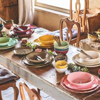 Carica l'immagine nel visualizzatore di Gallery, Rose e Tulipani Concerto piatto frutta verde acqua