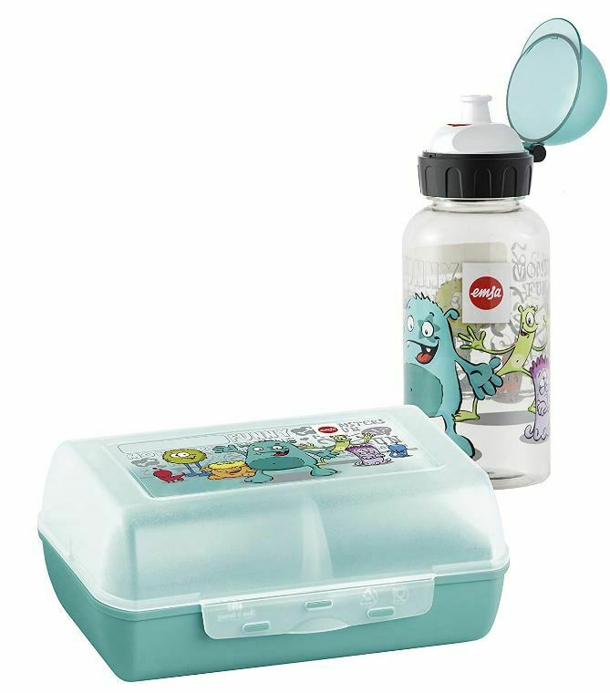 Emsa gift set porta merende + bottiglia da 0,4 L Monsters lunchbox e b –  Dell'Oso regali