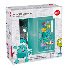 Carica l'immagine nel visualizzatore di Gallery, Emsa gift set porta merende + bottiglia da 0,4 L Monsters lunchbox e borraccia