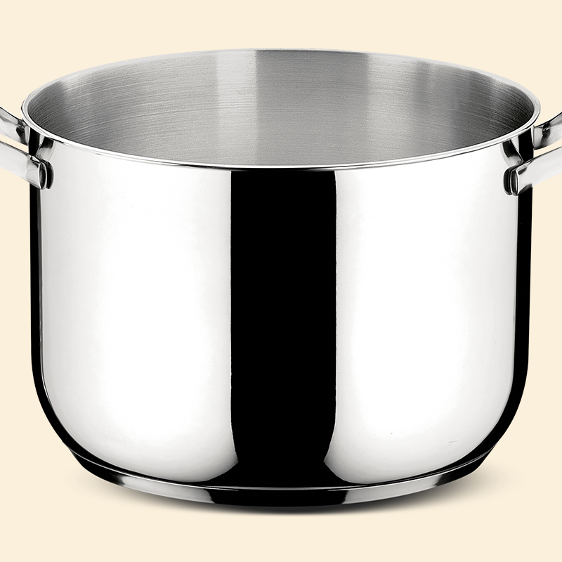 Risottiera Lagostina Patrimonio - Acciaio Inox 18/10, Fondo 5 Strati, Coperchio In Legno - Foto 7