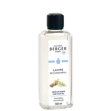 Carica l'immagine nel visualizzatore di Gallery, Lampe Maison Berger Paris Lampada Diffusore a catalizzatore cofanetto GLACON Gris con 250ml Thè Bianco Puretè