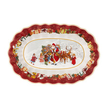 Carica l'immagine nel visualizzatore di Gallery, Villeroy & Boch Natale Toy's Fantasy ciotola coppa grande ovale babbo natale distribuisce i regali 14-8332-2556