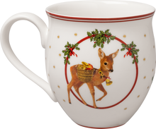Carica l'immagine nel visualizzatore di Gallery, Villeroy & Boch Natale Toy's Delight Bicchiere Tazza mug Babbo Natale e Cervo 14-8585-4870