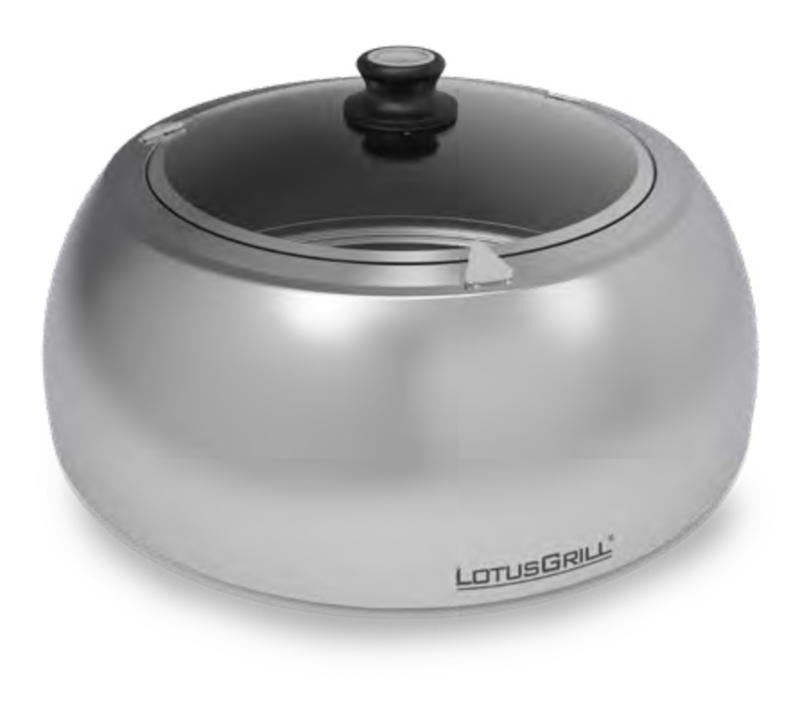 Lotusgrill coperchio cappa per Barbecue in acciaio inox e vetro per modelli standard