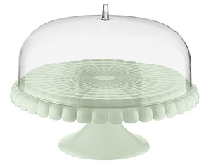 Guzzini Tiffany Alzata con campana piccola verde malva cm 30