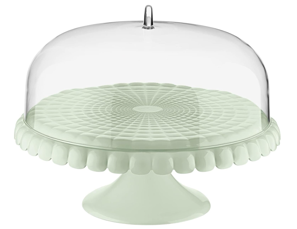 Guzzini Tiffany Alzata con campana piccola verde malva cm 30