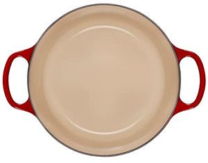 Le Creuset Cocotte rotonda Evolution in ghisa vetrificata con Coperchio, diameter 24 cm, Ciliegia, 21177240602430