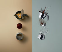 Carica l&#39;immagine nel visualizzatore di Gallery, ALESSI CAFFETTIERA ESPRESSO. 3 TAZZE. MOKA

