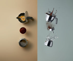 ALESSI CAFFETTIERA ESPRESSO. 3 TAZZE. MOKA