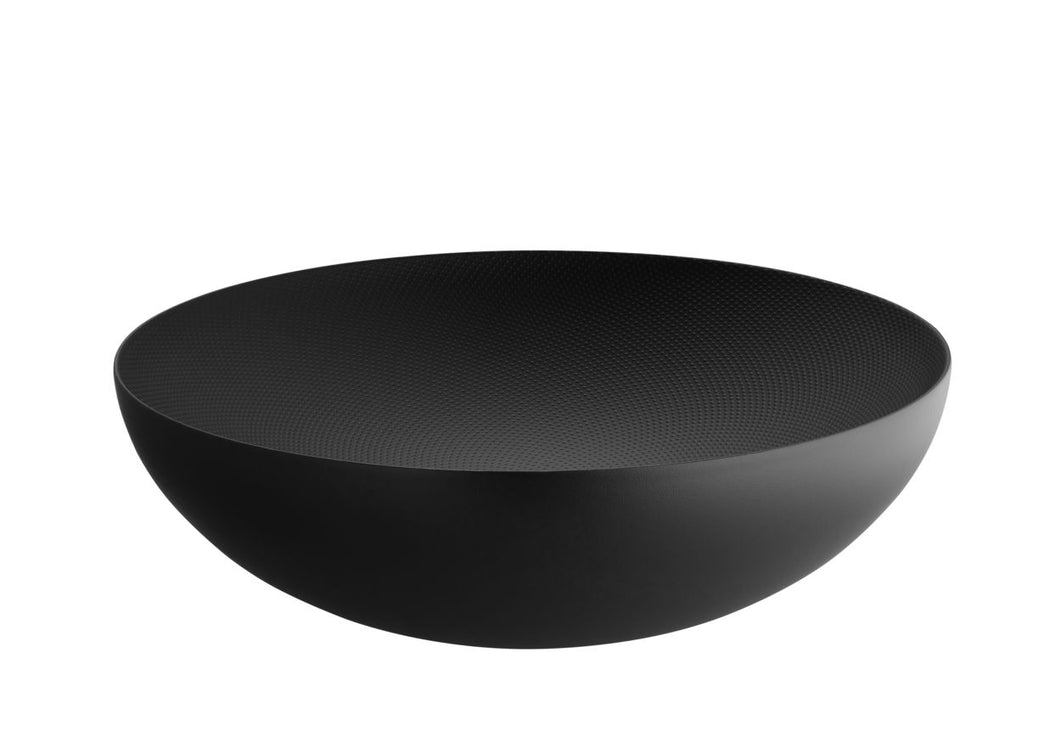 ALESSI CIOTOLA. NERO CON DECORO A RILIEVO. CM 32 DOUBLE