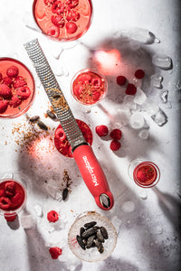 Microplane - Premium Zester Grattugia Rosso Borgogna lama in acciaio inox 46127E