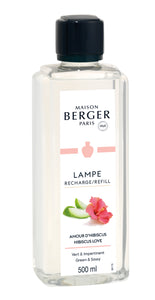 Lampe Maison Berger Paris ricarica Profumo Amour D'Hibiscus 500 ml Hibiscuis Love