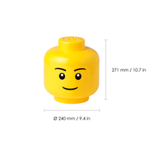 Carica l&#39;immagine nel visualizzatore di Gallery, Lego barattolo grande biscottiera porta mattoncini testa ragazzo  Storage Head 40320804
