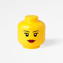 Carica l&#39;immagine nel visualizzatore di Gallery, Lego barattolo grande biscottiera porta mattoncini Storage Head L Girl testa ragazza 4032
