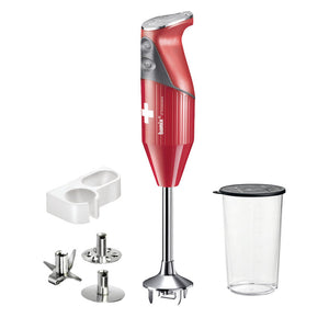 Bamix Mono M160 Rosso Swiss-cross Frullatore ad immersione professionale con 3 lame