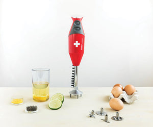 Bamix Mono M160 Rosso Swiss-cross Frullatore ad immersione professionale con 3 lame
