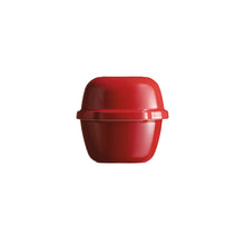 Carica l&#39;immagine nel visualizzatore di Gallery, Emile Henry Stampo pane di campagna pirofila da forno in ceramica con coperchio rosso 5503
