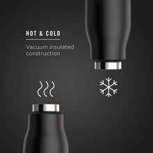 Carica l&#39;immagine nel visualizzatore di Gallery, Zoku Bottiglia termica di colore nero da 750 ml caldo e freddo
