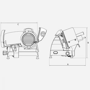 BERKEL AFFETTATRICE DOMESTICA RED LINE 250 ROSSA