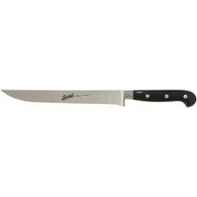 Carica l&#39;immagine nel visualizzatore di Gallery, Berkel Adhoc coltello da arrosto cm 22 nero acciaio inox forgiato con manico rivettato
