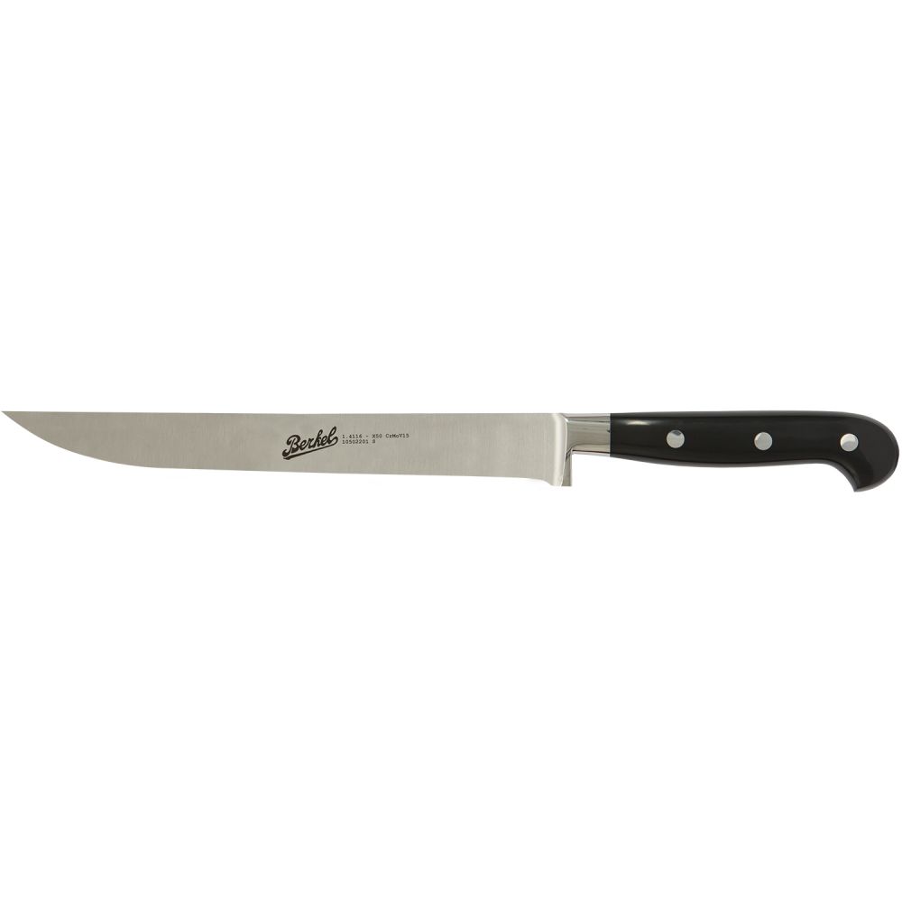 Berkel Adhoc coltello da arrosto cm 22 nero acciaio inox forgiato con manico rivettato