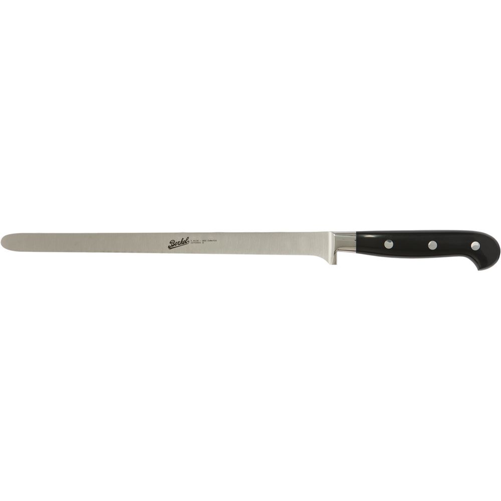 Berkel Adhoc coltello da prosciutto cm 26 nero acciaio inox forgiato con manico rivettato