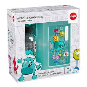 Emsa gift set porta merende + bottiglia da 0,4 L Monsters lunchbox e b –  Dell'Oso regali