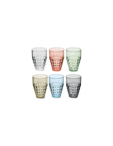 Guzzini Tiffany bicchiere alto  multicolor set pz 6 22570352