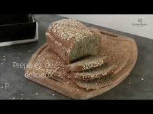 Carica e avvia il video nel visualizzatore di galleria, Emile Henry Stampo Cuoci pane in cassetta da forno in ceramica con coperchio bordeaux 5504
