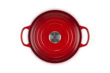 Carica l&#39;immagine nel visualizzatore di Gallery, Le Creuset Casseruola Cocotte profonda rotonda Evolution cm 24 rosso ciliegia in ghisa vetrificata induzione

