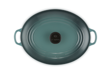 Carica l&#39;immagine nel visualizzatore di Gallery, Le Creuset Casseruola cocotte Ovale Tradition blu Ocean cm 31 in ghisa vetrificata induzione
