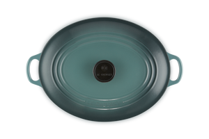 Le Creuset Casseruola cocotte Ovale Tradition blu Ocean cm 31 in ghisa vetrificata induzione