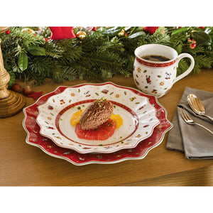 Villeroy & Boch Natale Toy's Delight Piatto colazione dessert bianco cm 24 cod. 14-8585-2642