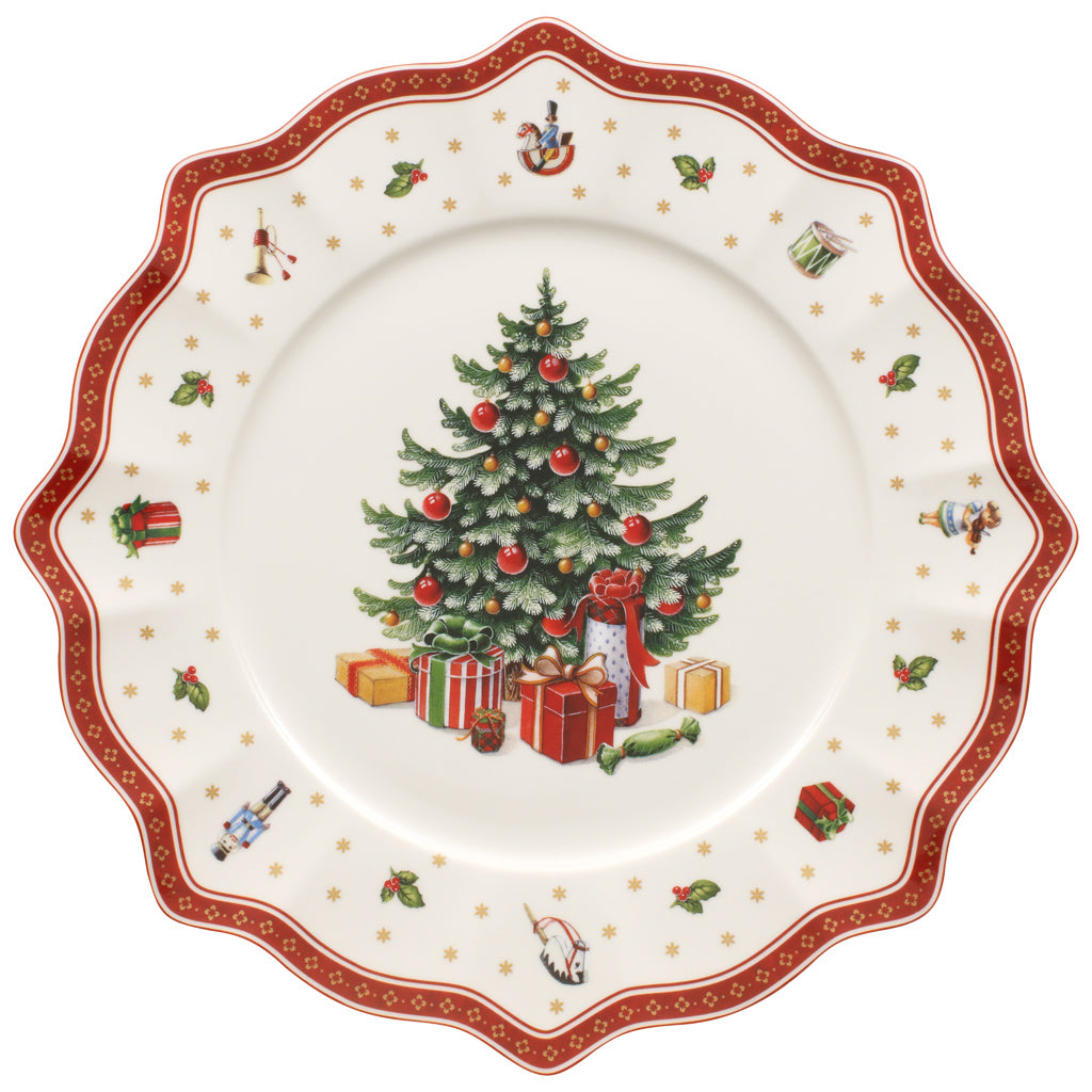 Villeroy & Boch Natale Toy's Delight Piatto segnaposto sottopiatto bianco cm 34,5 cod. 14-8585-2680